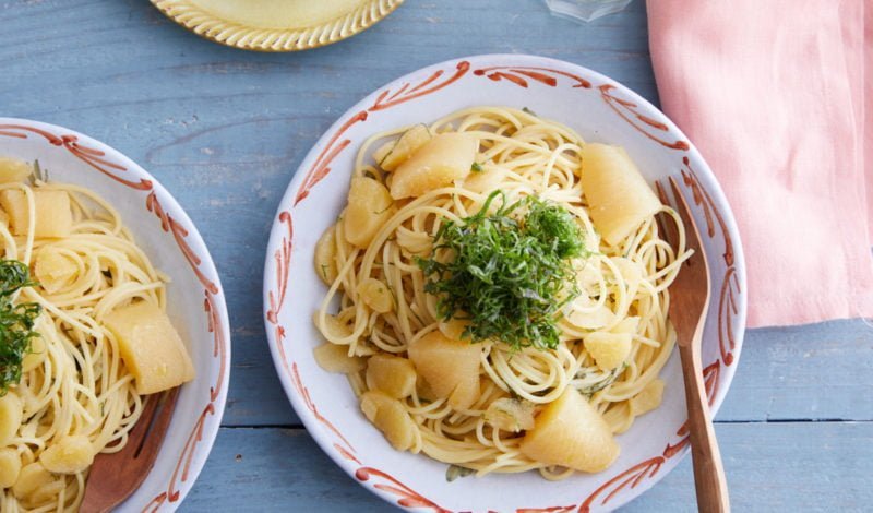 Recipes - Spaghetti with Seasoned Alaska Kazunoko Herring Roe and Butter Soy Sause