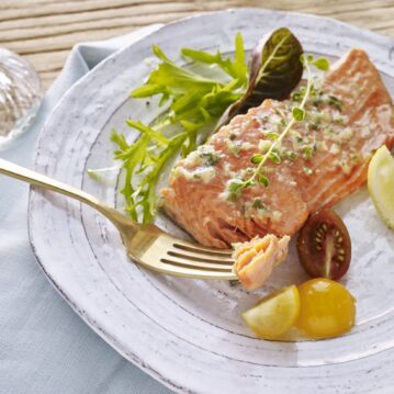 Grilled Alaska Sockeye Salmon with Compound Butter